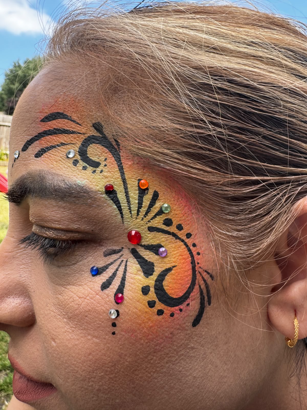 Butterfly face painting